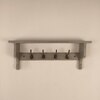 Brentwood Wooden Wall Shelf Organiser With Key Holders