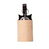 Devansh Solid Wood Electric Wall Light in Brown Colour with Beige Shade Count of 1 Light