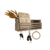 Claude Wooden Wall Shelf Organiser With Key Holders