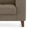 Verona Premium 1 Seater Fabric Sofa in Mist Brown Colour