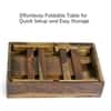 Ohio Sheesham Wood Contemporary Foldable Laptop Table in Teak Finish