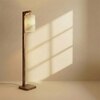 Elementary Beige Jute Floor Lamp with Beige Jute Base