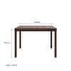 Seattle Starter Dining Set 1+4 (Rubberwood, Dark Cappuccino Finish)