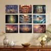 The Castle Decor Ramayan Wall Plates Set of 9 8x12 Inch