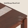 Atlas Crest Storage Solid Wood 6 Seater Dining Table With Set Of 6 Ludo Dining Chairs