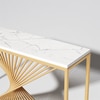 Swirlstar Metal Console Table in Gold Colour