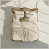 Solara Wave Luxe King Size Bed in velvet With Oak wood Frame & Hydraulic Storage