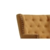 Brogen Fabric Accent Chair in Yellow Colour