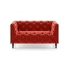Henrietta 2 Seater Fabric Sofa in Tuscan Red Colour