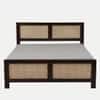 Rita Solid Wood Rattan Cane Designed King Size Box Storage Bed In Tubbeco Finish