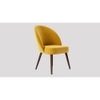 Toled Accent chair Velvet in Yellow Color