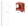 D'Dass Sheesham and Mdf Wooden Home Temple For Pooja Mandir For Home