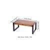 Hamstreet Sheesham Wood Coffee Table In Teak Finish