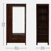 Sheesham Wood Open Wardrobe In Provincial Teak Finish