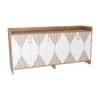 Spydercraft Meko Modern Console Table in Noce Lyon & White Finish