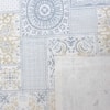 Cream Floral Cotton 400 Tc Flat Queen Size Bedsheet With 2 Pillow Covers