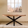 Xerone Solid Wood 6 Seater Dining Table in Limewash Finish