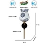 Devansh Metal Electric Wall Light in Black Colour with Multi Shade Count of 1 Light