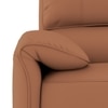 Leeroy Leather Two Seater Motorized Recliner in Hazelnut Tan
