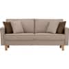 Scandinavian Nexon Three Seater Sofa Natural Wood Finish