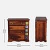 Rangrez Sheesham Wood Chest of Drawers in Honey Oak Finish