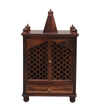 Xman Sheesham Wood  Prayer Unit In Provincial Teak Finish
