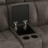 Harris Two Seater Entertainment Recliner Carbon Grey Colour