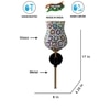 Devansh Metal Electric Wall Light in Black Colour with Multi Shade Count of 1 Light