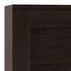 Bennis 9 Pair Shoe Rack in Dark Walnut Finish