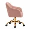 Doe Buck Louise Modern Pink Velvet Office Chair