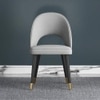Rexo Solid Wood Accent Chair in Grey Colour