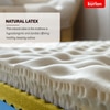 KURLON Ortho Plus Natural Latex 8 inch Single High Resilience (HR) Foam Mattress (L x W: 84 inch x 30 inch)