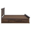 Prashiv Sheesham Wood King Size Bed In Provincial Teak Finish  With Hydraulic Storage (72 x 78 inches)