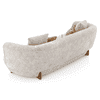 Brie 3 Seater Fabric Sofa In Turtledove Beige