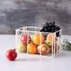 Cache Rectangle Wire Basket Ivory