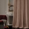 Stoa Paris Velvet Curtains for Door, Premium Dim-Out Curtain for Pack of 2, Date Night - Parisian Blush
