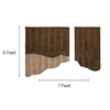 Abstract Handmade Natural Wool Wall Art Brown Beige 2 Panel Set 7 x 5 Feet