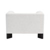 Octavia Boucle Fabric Lounge Chair in White