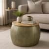 Mughal Art Metal Coffee Table in Gold Finish