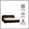 Casa Haven Relax King Size Bed in velvet With Engineered Hardwood Frame & Hydraulic Storage