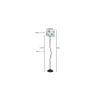Poppy Multicolour Fabric Floor Lamp with Black Iron Base