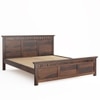 Madhvi Solid Wood Queen Size Bed Without Storage Bed In Provincial Teak  Finish