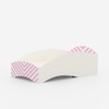 Loopy Loop Toddler Bed in White and Pink Stripes