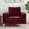 Nency Velvet 1 seater Sofa Maroon