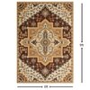 Presto Gold Traditional Hand Tufted Wool Carpet 6X9 Feet
