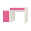 Eskada Kids Study Desk cum Printer Table with 4 Drawers in Barbie Pink Colour