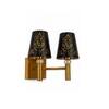 Devansh Metal Electric Wall Light in Gold Colour with Multi Shade Count of 1 Light