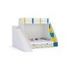 Sleep Nâ€™ Slide Bunk Bed with Slide and Storage in White Colour BKBB026