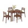 Dane Solid Wood 4 Seater Dining Table In Honey Finish