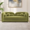 Homro Velvet 2 Seater Sofa in Mint Green Colour